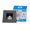 NICOR 2 in. Square LED Downlight with Baffle Trim in Black, 3000K